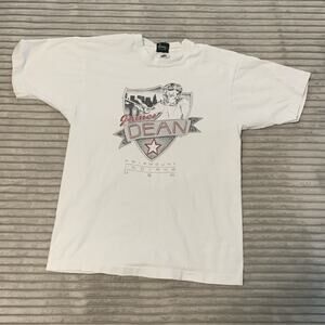 James Dean Fairmount India USA Tee T-Shirt Single Stitch 90s USA Made Large